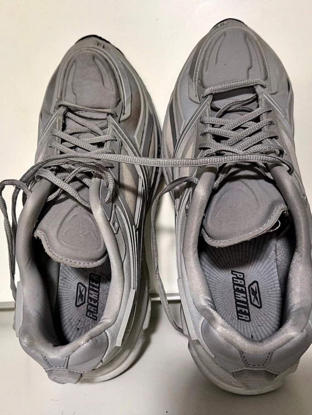 Reebox Men’s Premier Gray Athletic Shoes US 11